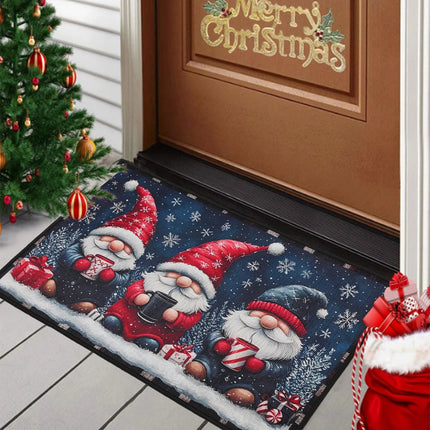 Snowy Nordic Gonk Doormat for a Proper Festive Welcome