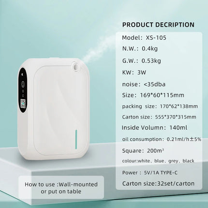 Modern Scandi Smart Scent Machine with Bluetooth App Control