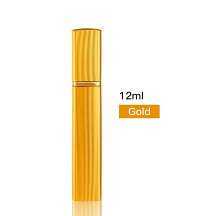 Luxe Metallic 12ml Perfume Atomiser for Stylish Daily Scent