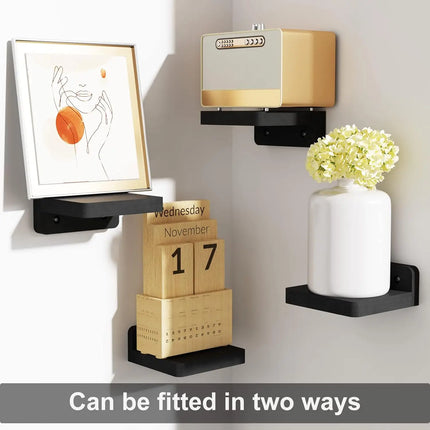 Dark Wood Mini Floating Ledges for Curated Wall Displays