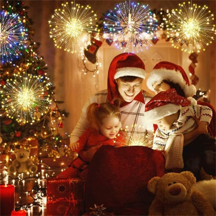 Whimsical Multi-Colour Firework LED Lights with Remote
