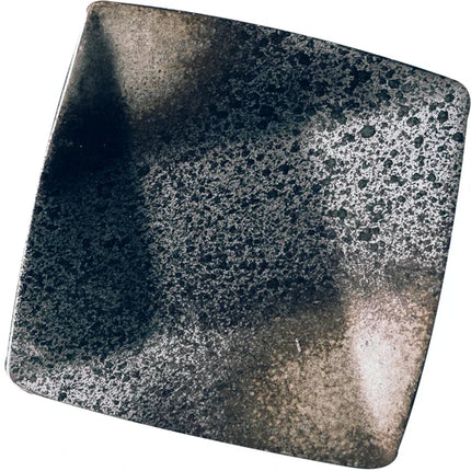 Handcrafted Speckled Stoneware Square Plate for Modern Dining