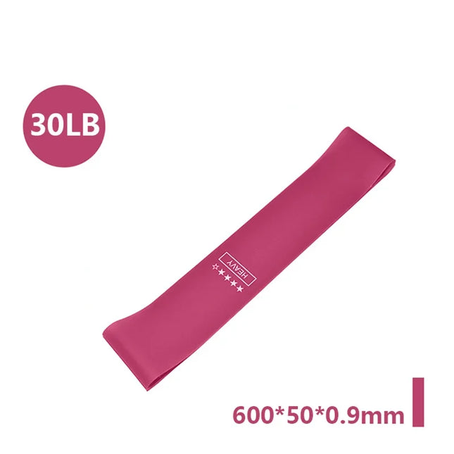 Tonal Rose Silicone Resistance Bands for Elegant Home Fitness