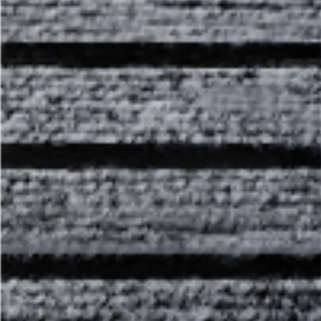 Modern Charcoal Linear Hallway Runner with Durable Grip