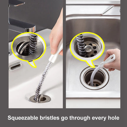 Modern Flexible Sink and Drain Brush for Effortless Maintenance