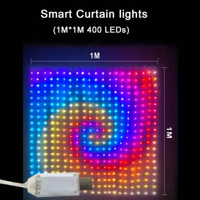 Atmospheric Smart LED Curtain Lights with App Control