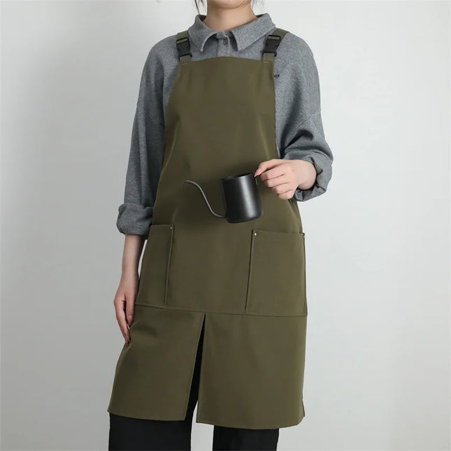 Industrial Utility Split-Front Waterproof Studio Apron