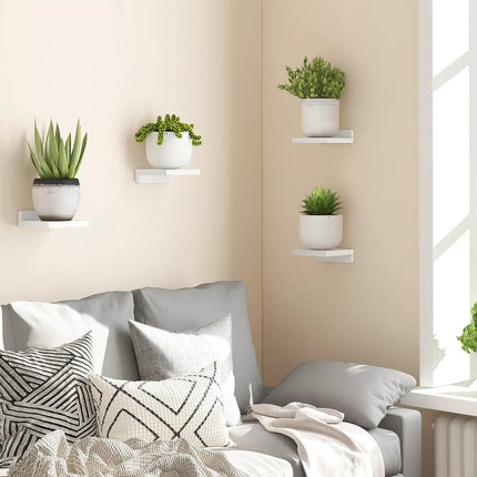 Dark Wood Mini Floating Ledges for Curated Wall Displays
