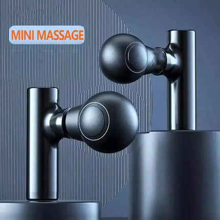 Modern Compact Deep Tissue Massager with Four Interchangeable Heads